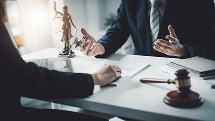 two people working at a desk